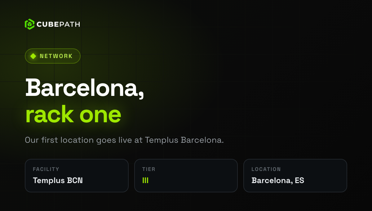 Barcelona, nuestra primera ubicación