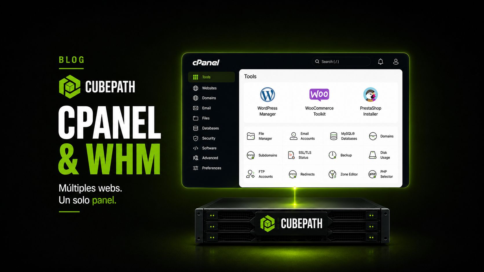 ¿Por qué utilizar CPanel para gestionar varios sitios web en un VPS o servidores dedicados gestionados?