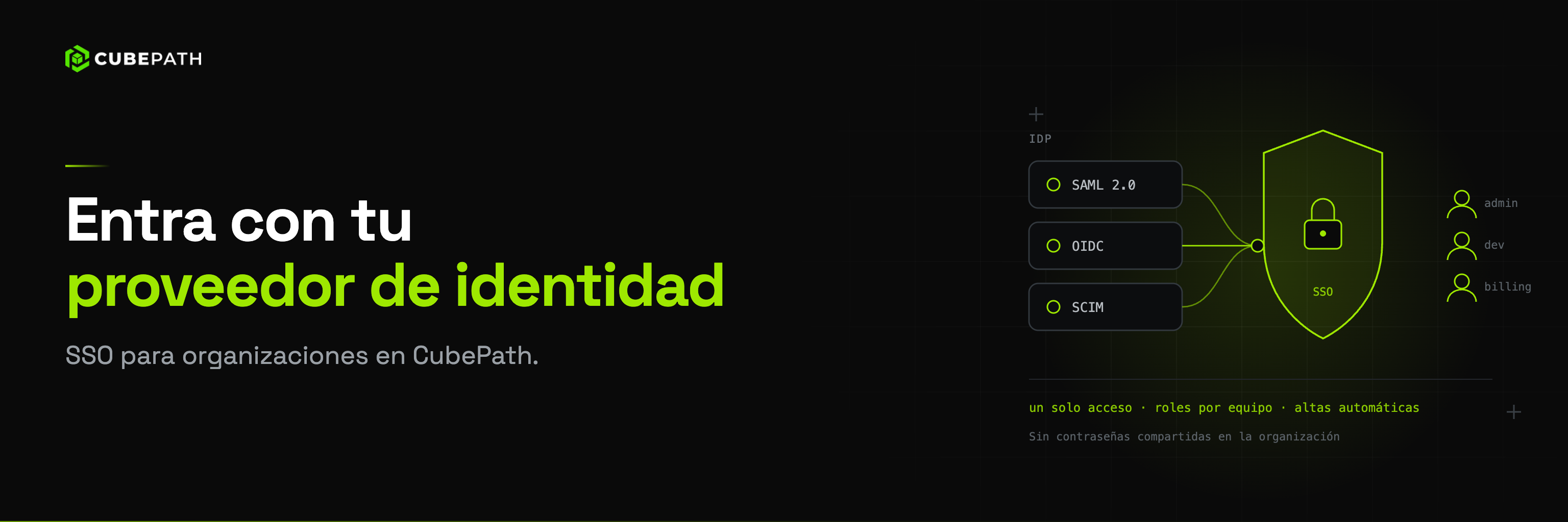 Entra Con Tu Proveedor de Identidad: SSO para Organizaciones en CubePath