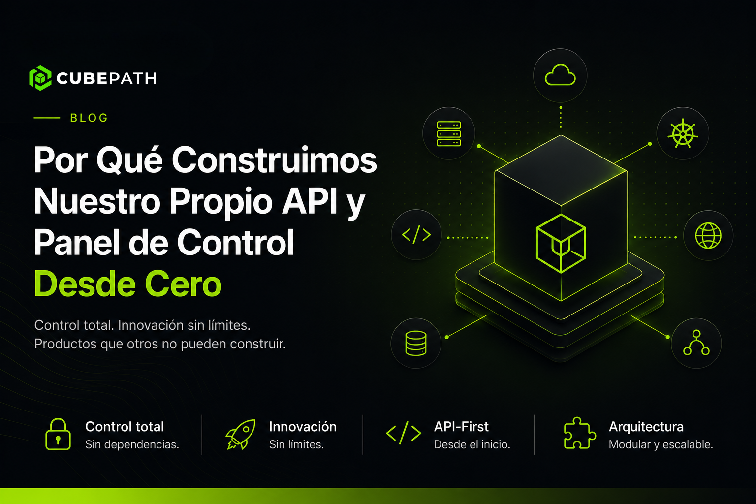 Por Qué CubePath Destina Gran Parte de Sus Recursos en Desarrollar Su Propio API y Panel de Control